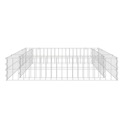 Gabionen-Hochbeet Verzinkter Stahl 100x100x20 cm