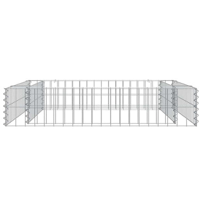Gabionen-Hochbeet Verzinkter Stahl 100x100x20 cm