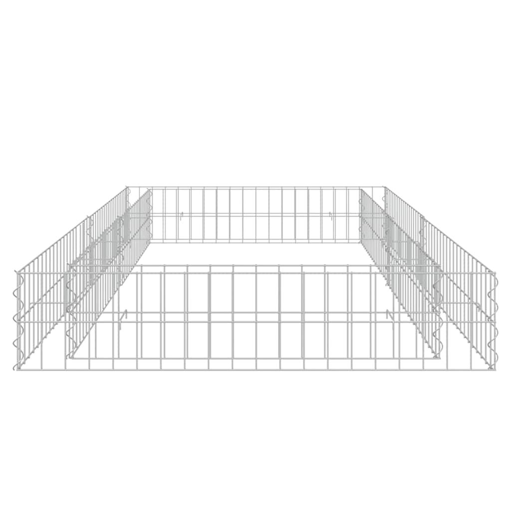 Gabionen-Hochbeet Verzinkter Stahl 200x100x20 cm