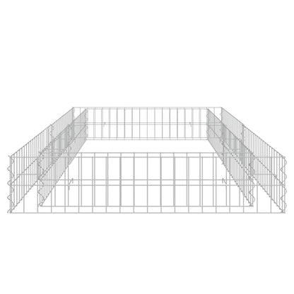 Gabionen-Hochbeet Verzinkter Stahl 200x100x20 cm
