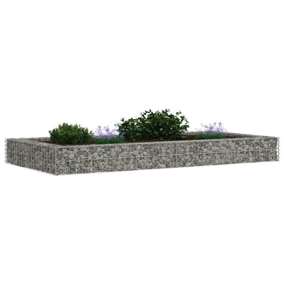 Gabionen-Hochbeet Verzinkter Stahl 200x100x20 cm