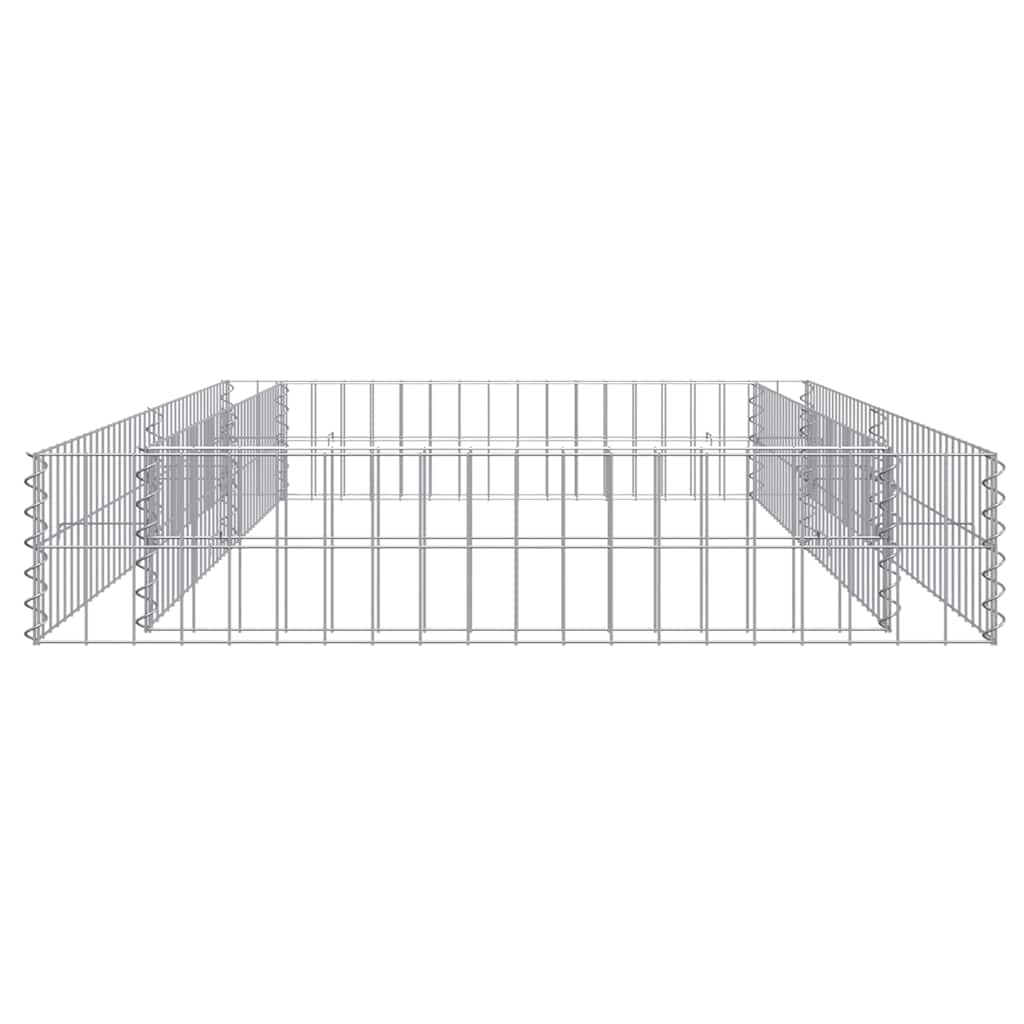 Gabionen-Hochbeet Verzinkter Stahl 200x100x20 cm