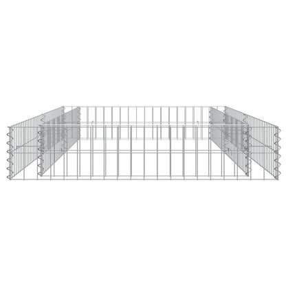 Gabionen-Hochbeet Verzinkter Stahl 200x100x20 cm