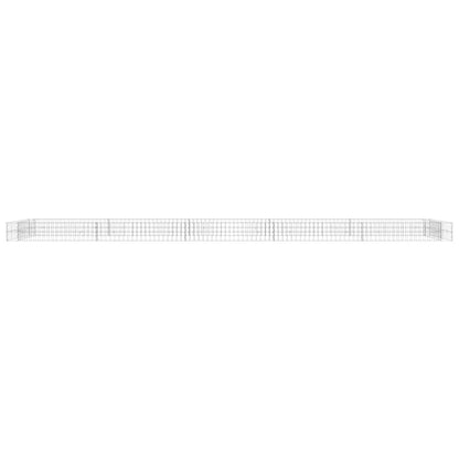 Gabionen-Hochbeet Verzinkter Stahl 500x100x20 cm