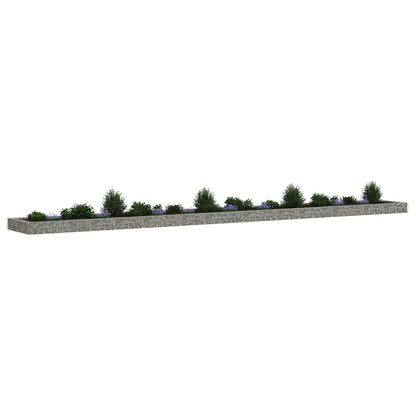 Gabionen-Hochbeet Verzinkter Stahl 800x100x20 cm