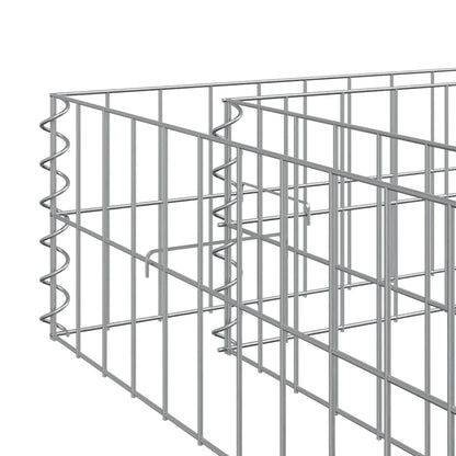 Gabionen-Hochbeet Verzinkter Stahl 1000x100x20 cm