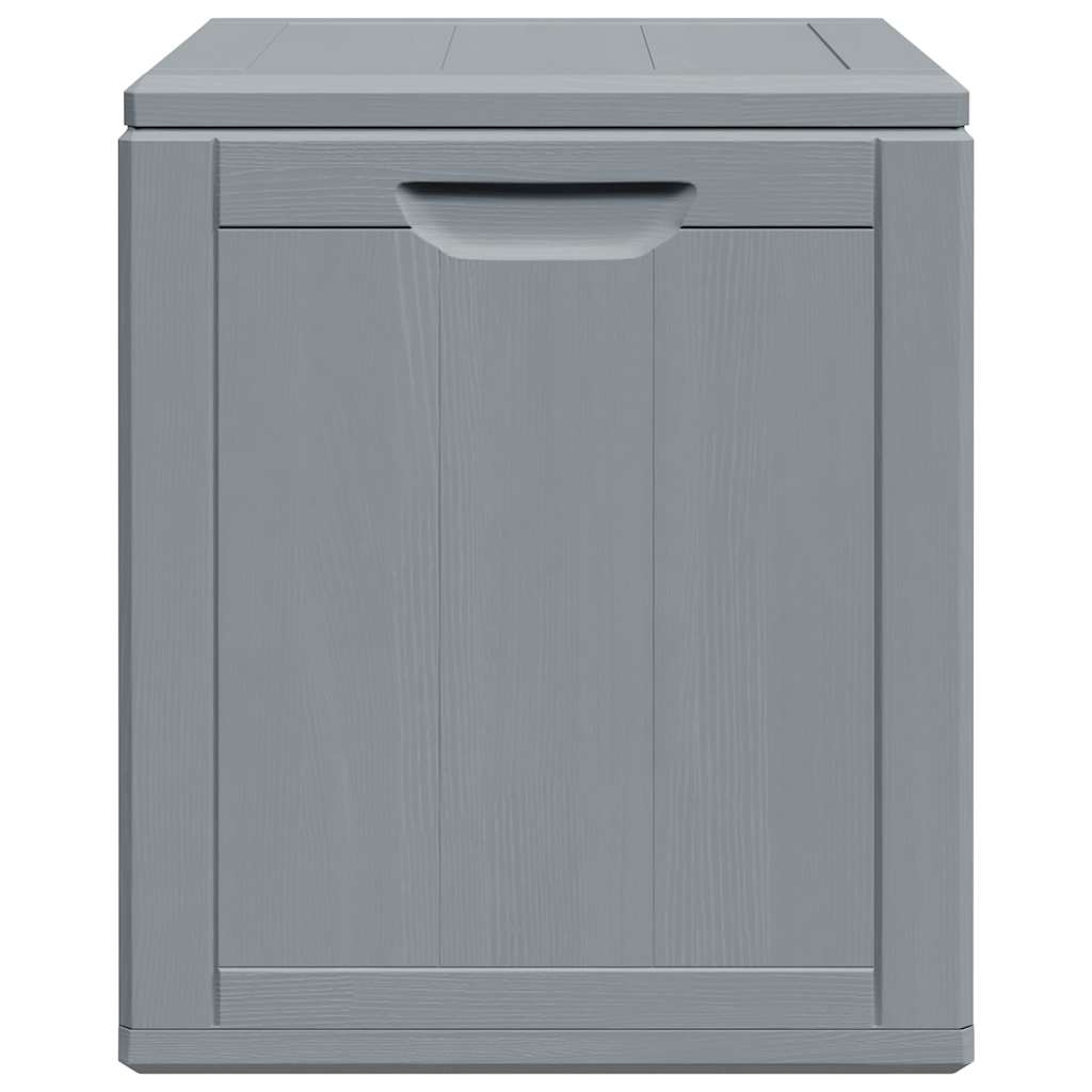 Garten-Aufbewahrungsbox 90 L Grau PP-Holzoptik