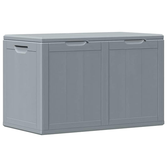 Garten-Aufbewahrungsbox 180 L Grau PP-Holzoptik