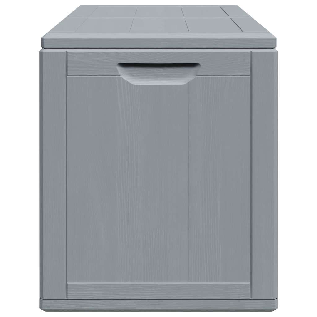 Garten-Aufbewahrungsbox 180 L Grau PP-Holzoptik