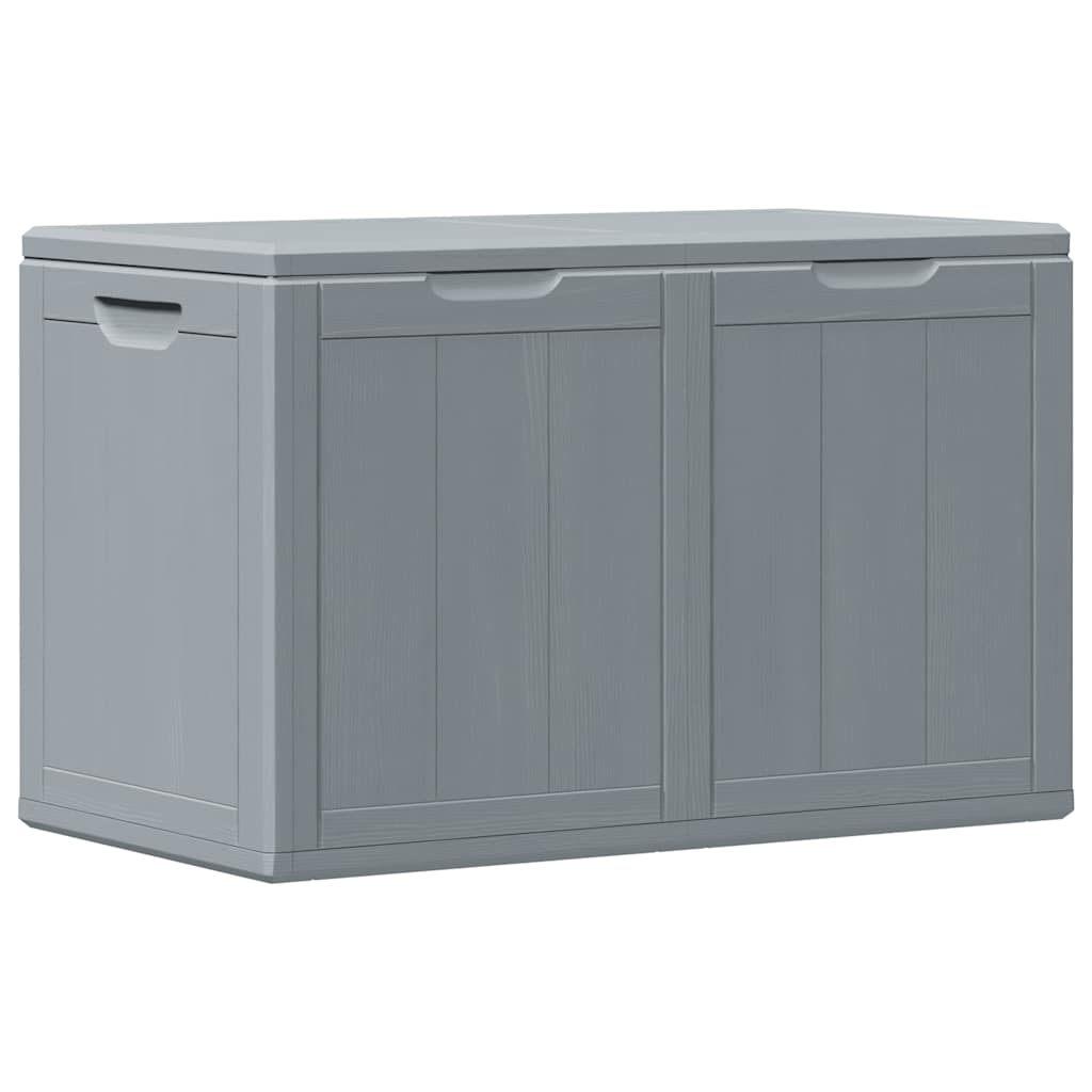 Garten-Aufbewahrungsbox 180 L Grau PP-Holzoptik