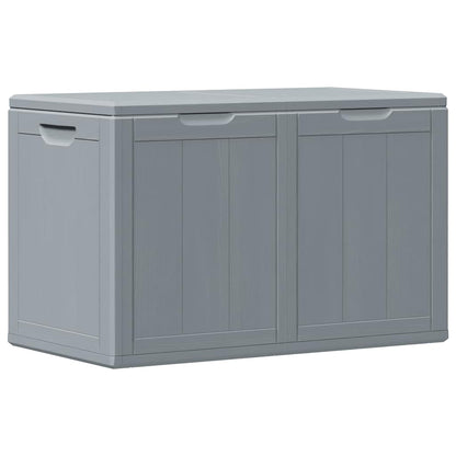 Garten-Aufbewahrungsbox 180 L Grau PP-Holzoptik