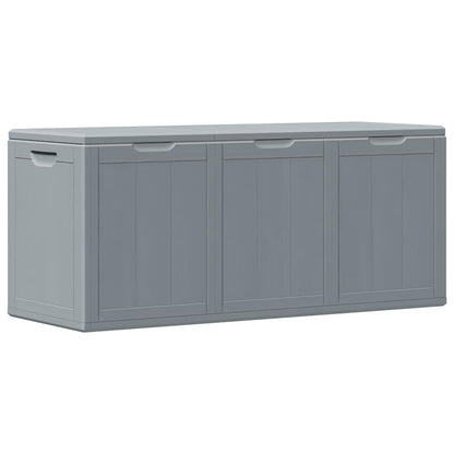 Garten-Aufbewahrungsbox 270 L Grau PP-Holzoptik