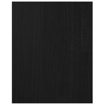 TV-Schrank Schwarz 70x33x42 cm Massivholz Kiefer