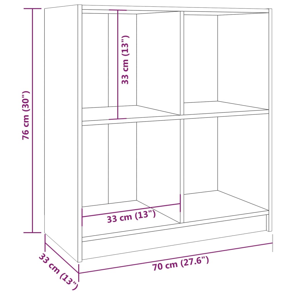 Sideboard Honigbraun 70x33x76 cm Massivholz Kiefer