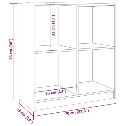 Sideboard Honigbraun 70x33x76 cm Massivholz Kiefer