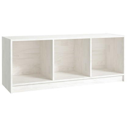 TV-skab Hvid 104x33x41 cm Massiv Fyr