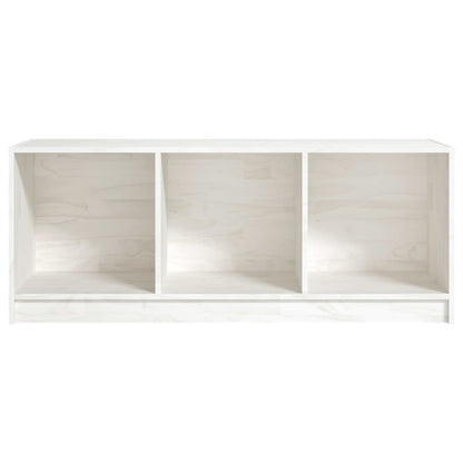 TV-skab Hvid 104x33x41 cm Massiv Fyr