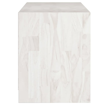 TV-skab Hvid 104x33x41 cm Massiv Fyr