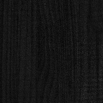 TV-skab Sort 104x33x41 cm Massiv Fyr