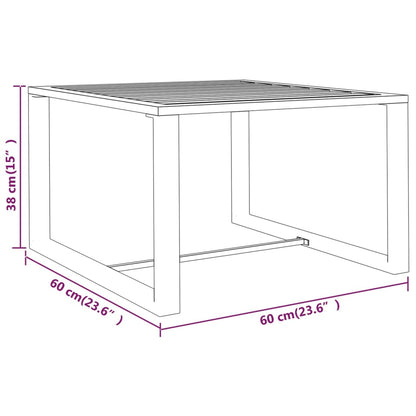 3-tlg. Garten-Sofagarnitur mit Kissen Aluminium Anthrazit