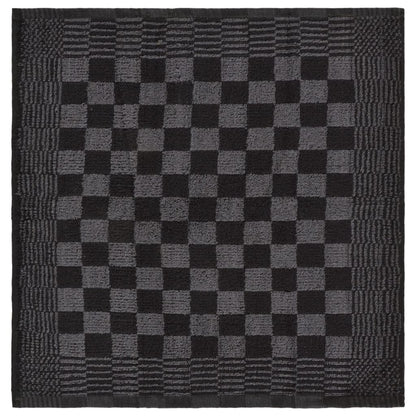 50-tlg. Handtuch-Set Schwarz und Grau Baumwolle