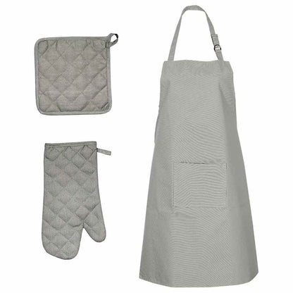 15-tlg. Geschirrtuch-Set Ofenhandschuhe & Topfhalter Baumwolle