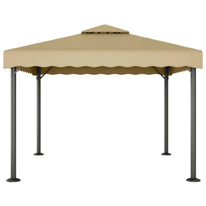 Pavillon Taupe 3x3 m Aluminium und Stahl