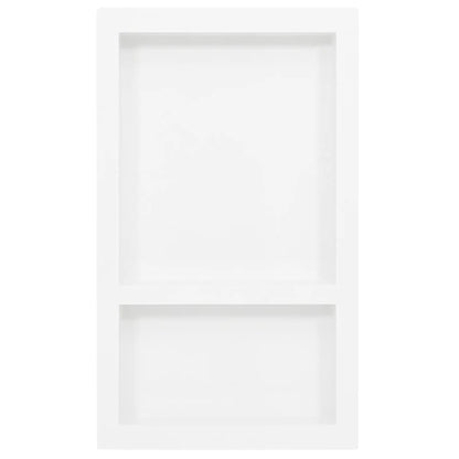 Bruseniche med 2 rum højglans hvid 41x69x9 cm