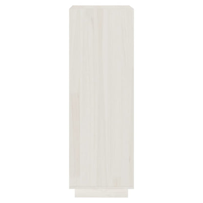 Bücherregal/Raumteiler Weiß 40x35x103 cm Massivholz Kiefer