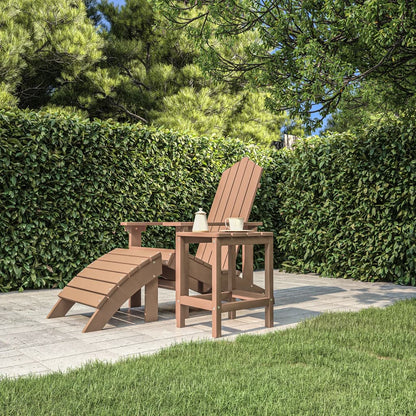Adirondack Havebord Brun 38x38x46 cm HDPE