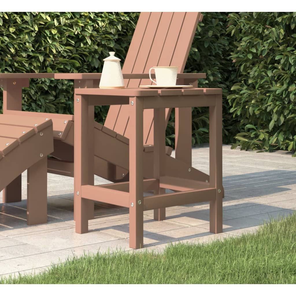 Adirondack Havebord Brun 38x38x46 cm HDPE