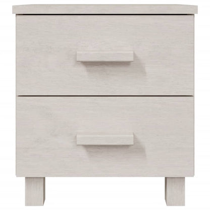 Nachttische HAMAR 2 Stk. Weiß 40x35x44,5 cm Massivholz