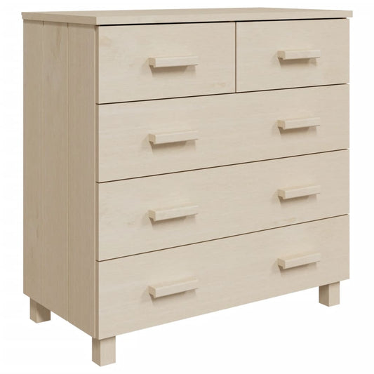 Skænk HAMAR honningbrun 79x40x80 cm massiv fyrretræ