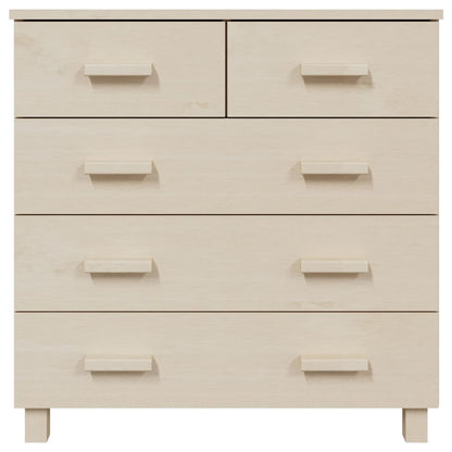 Sideboard HAMAR Honigbraun 79x40x80 cm Massivholz Kiefer