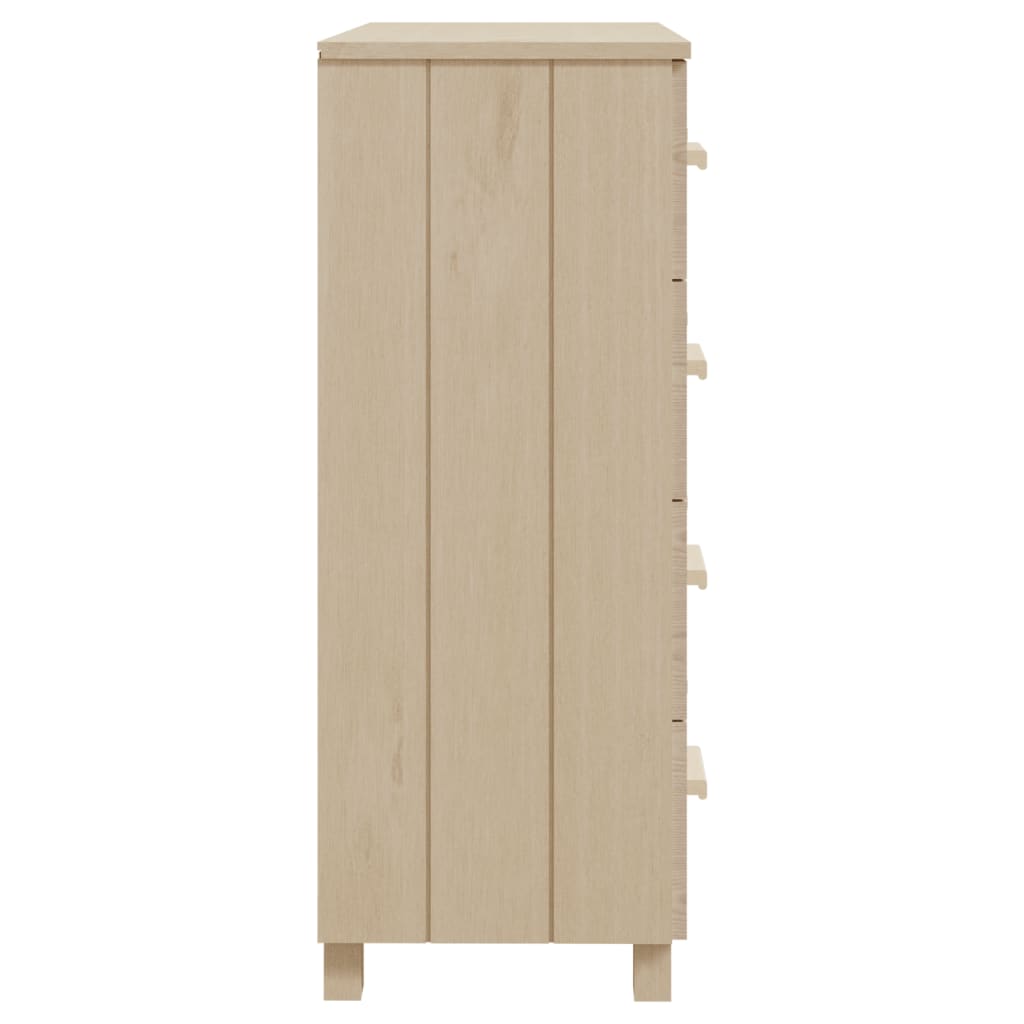 Sideboard HAMAR Honigbraun 79x40x103,5 cm Massivholz Kiefer