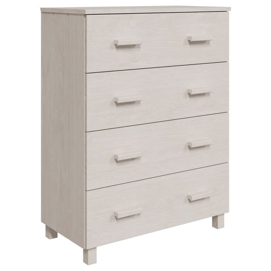Skænk HAMAR Hvid 79x40x103,5 cm Massiv Fyr