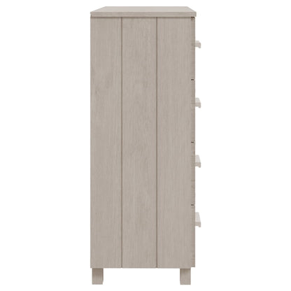Sideboard HAMAR Weiß 79x40x103,5 cm Massivholz Kiefer