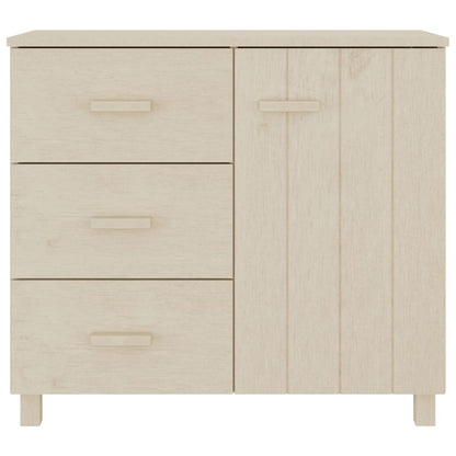 Sideboard HAMAR Honigbraun 90x40x80 cm Massivholz Kiefer