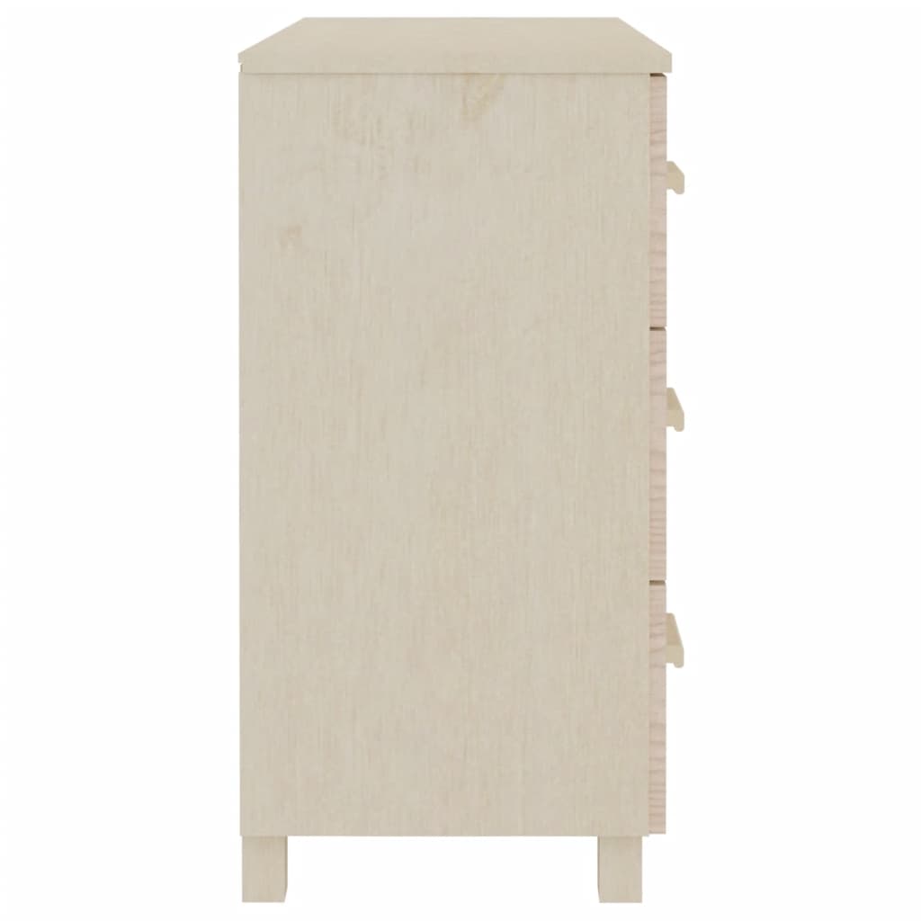 Sideboard HAMAR Honigbraun 90x40x80 cm Massivholz Kiefer