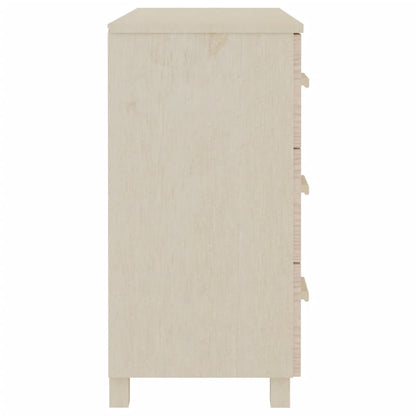 Sideboard HAMAR Honigbraun 90x40x80 cm Massivholz Kiefer