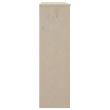 Highboard-Oberteil HAMAR Honigbraun 90x30x100 cm Massivholz