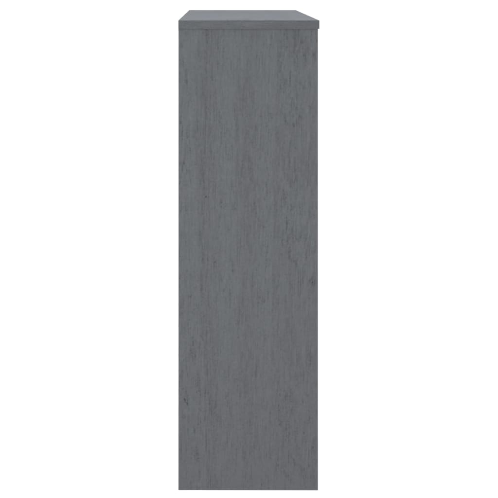 Highboard top HAMAR mørkegrå 90x30x100 cm massivt træ