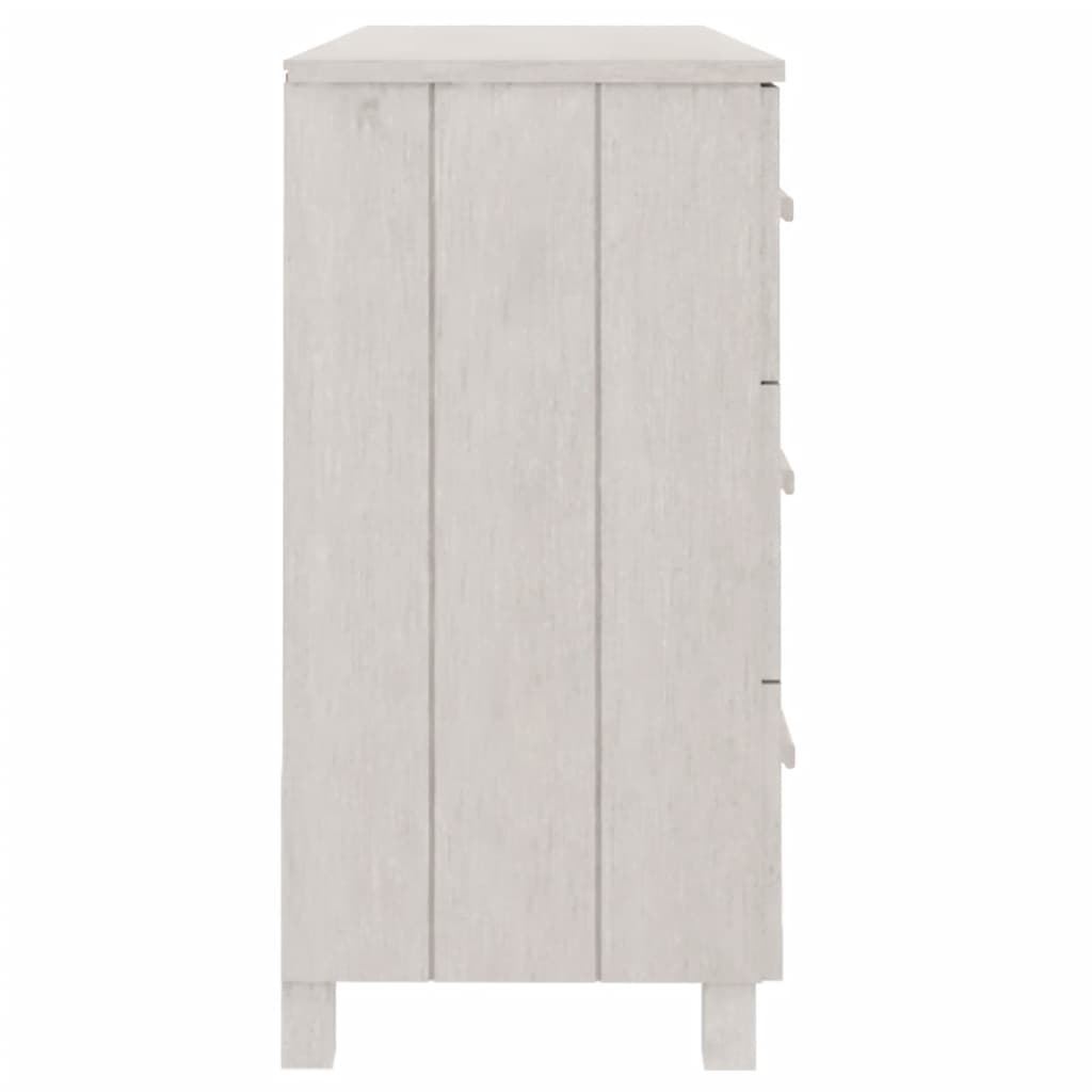 Skænk HAMAR Hvid 113x40x80 cm Massiv Fyr