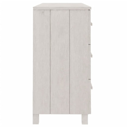 Skænk HAMAR Hvid 113x40x80 cm Massiv Fyr
