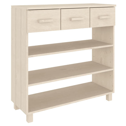 Konsolbord HAMAR honningbrun 90x35x90 cm massiv fyrretræ