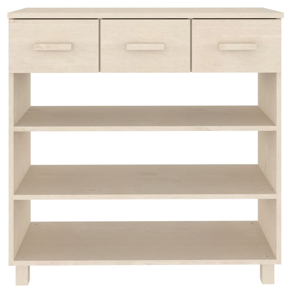 Konsolbord HAMAR honningbrun 90x35x90 cm massiv fyrretræ