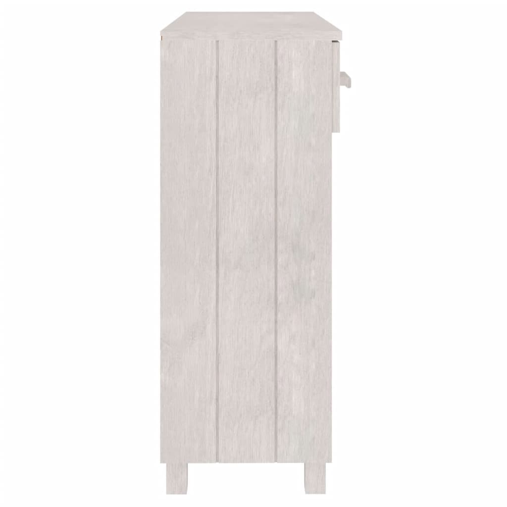 Konsolbord HAMAR Hvid 90x35x90 cm massiv fyrretræ