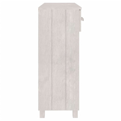 Konsolbord HAMAR Hvid 90x35x90 cm massiv fyrretræ