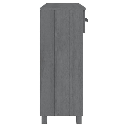 Konsolbord HAMAR mørkegrå 90x35x90 cm massiv fyrretræ
