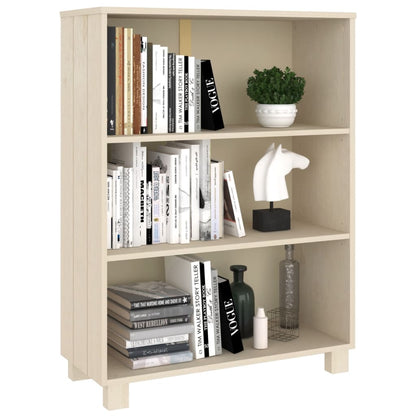 Bücherschrank HAMAR Honigbraun 85x35x112 cm Massivholz Kiefer